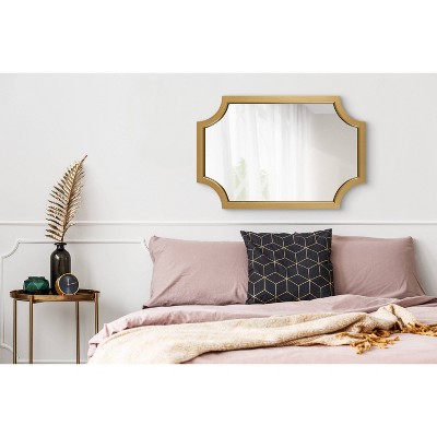 Cheapest π₯° Kate & Laurel All Things Decor 20" x 30" Hogan Scallop Wall Mirror Gold - Kate & Laurel All Things Decor β€οΈ - Image 4