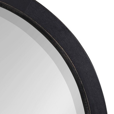 Best Sale ⭐ Kate & Laurel All Things Decor 32" x 32" Hogan Round Framed Decorative Wall Mirror Black - Kate & Laurel All Things Decor 🥰 - Image 2