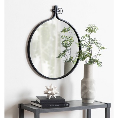 Buy โค๏ธ Kate & Laurel All Things Decor 24" x 28" Yitro Metal Framed Wall Mirror Black - Kate and Laurel ๐ - Image 4