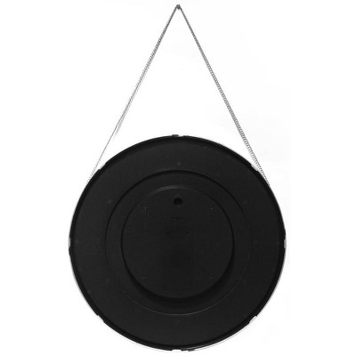 Promo β¨ 17.5" Franc Round Hanging Wall Mirror with Metal Chain Silver - Infinity Instruments β - Image 2