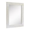 Best deal 😍 Rectangle Worn Wood Decorative Wall Mirror White - Stonebriar Collection 😍