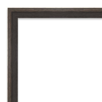 New โ๏ธ Hardwood Wedge Framed Bathroom Vanity Wall Mirror - Amanti Art Dark Brown ๐งจ - Image 2