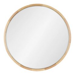 Best Pirce ⌛ Kate & Laurel All Things Decor 30" McLean Round Wall Mirror Natural - Kate & Laurel All Things Decor 👏
