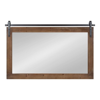 Flash Sale β Kate & Laurel All Things Decor 40" x 26" Rectangle Cates Wall Mirror Rustic Brown - Kate & Laurel All Things Decor π€©