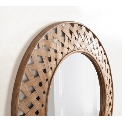 Brand new ✔️ Kate & Laurel All Things Decor 28" x 28" Nubury Woven Framed Decorative Wall Mirror Natural - Kate & Laurel All Things Decor ✨ - Image 6