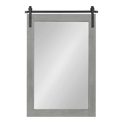 Best deal β Kate & Laurel All Things Decor 24" x 38" Cates Rectangle Wall Mirror Gray - Kate & Laurel All Things Decor β