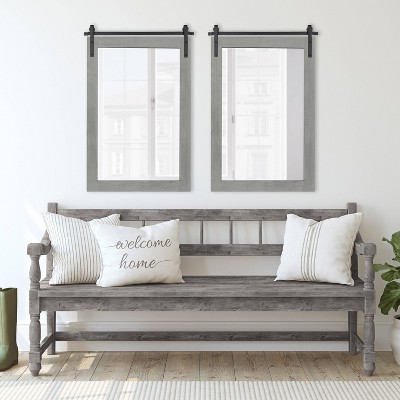 Best deal β Kate & Laurel All Things Decor 24" x 38" Cates Rectangle Wall Mirror Gray - Kate & Laurel All Things Decor β - Image 5