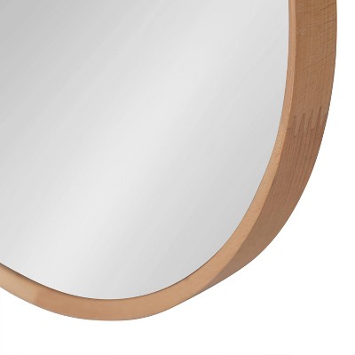 New 𧨠Kate & Laurel All Things Decor 28" x 28" Norlund Framed Round Decorative Wall Mirror Natural - Kate & Laurel All Things Decor π― - Image 4