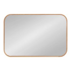 Coupon 🛒 Kate & Laurel All Things Decor 23" x 35" Nordlund Framed Decorative Wall Mirror Natural - Kate & Laurel All Things Decor ⭐