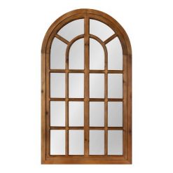 Top 10 👍 Kate & Laurel All Things Decor 22" x 38" Boldmere Arch Wall Mirror Brown - Kate & Laurel All Things Decor 👍