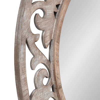 Best Sale π Kate & Laurel All Things Decor 31.5" Shovali Round Wall Mirror White - Kate & Laurel All Things Decor π₯° - Image 4