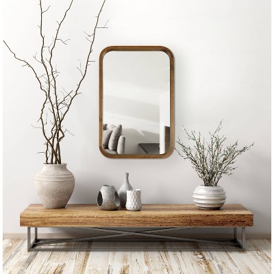 Top 10 🔔 Kate & Laurel All Things Decor 20" x 30" Hutton Wood Framed Rectangle Decorative Wall Mirror Rustic Brown - Kate & Laurel All Things Decor ⭐ - Image 4