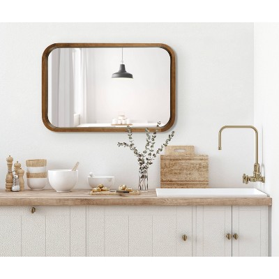 Top 10 🔔 Kate & Laurel All Things Decor 20" x 30" Hutton Wood Framed Rectangle Decorative Wall Mirror Rustic Brown - Kate & Laurel All Things Decor ⭐ - Image 5