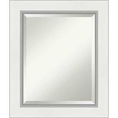 Buy ๐ Eva White Silver Framed Bathroom Vanity Wall Mirror - Amanti Art ๐งจ - Image 7