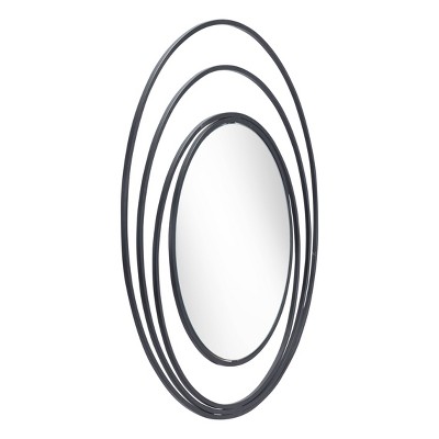 Hot Sale π Deluna Round Decorative Wall Mirror Black - ZM Home π₯ - Image 2