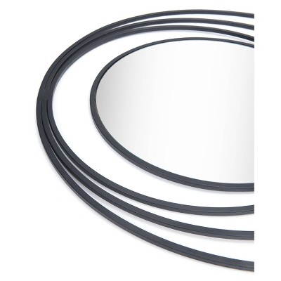 Hot Sale π Deluna Round Decorative Wall Mirror Black - ZM Home π₯ - Image 3