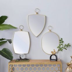 Hot Sale ๐ฅฐ Olivia & May Set of 3 Traditional Wood Decorative Wall Mirrors Gold - Olivia & May โญ