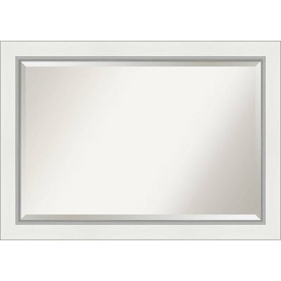 Buy ๐ Eva White Silver Framed Bathroom Vanity Wall Mirror - Amanti Art ๐งจ - Image 10