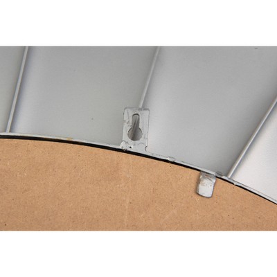 Budget β 23.5" x 31" Oval Mirror with Scalloped Metal Frame Distressed Black - 3R Studios π - Image 6