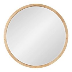 Discount ๐ Kate & Laurel All Things Decor 24" McLean Round Wall Mirror Natural - Kate & Laurel All Things Decor ๐