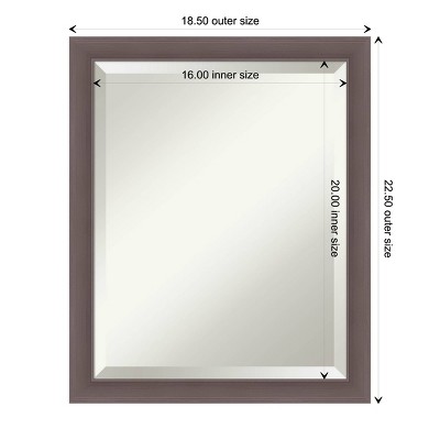 Best Sale ๐ฅ Urban Framed Bathroom Vanity Wall Mirror Pewter - Amanti Art ๐งจ - Image 3