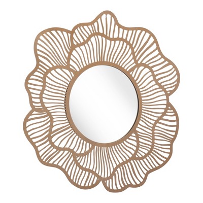 Promo π Gondar Decorative Wall Mirror Gold - ZM Home β€οΈ