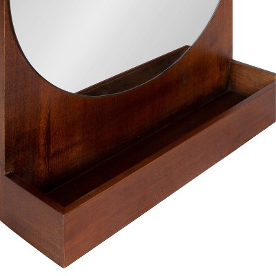 Wholesale βοΈ Kate & Laurel All Things Decor 16" x 26" Astora Functional Wall Mirror Walnut Brown - Kate & Laurel All Things Decor π - Image 4