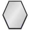 Best reviews of 🤩 26" x 30" Travis Hexagon Wall Mirror - Kate & Laurel All Things Decor Gold ✨