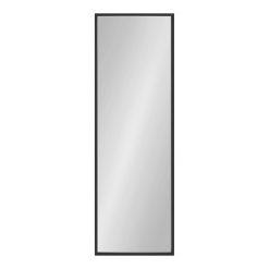 Best deal 🤩 Kate & Laurel All Things Decor 16" x 48" Travis Framed Decorative Wall Mirror Black - Kate & Laurel All Things Decor 👏