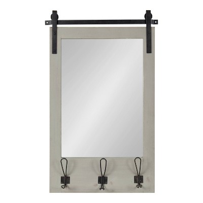 Top 10 π₯° Kate & Laurel All Things Decor 18" x 28" Cates Functional Wall Mirror Gray - Kate & Laurel All Things Decor π