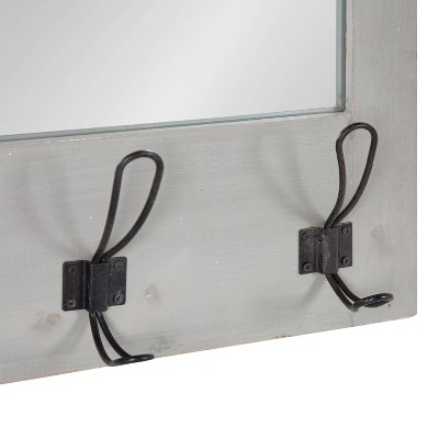 Top 10 π₯° Kate & Laurel All Things Decor 18" x 28" Cates Functional Wall Mirror Gray - Kate & Laurel All Things Decor π - Image 4