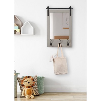 Top 10 π₯° Kate & Laurel All Things Decor 18" x 28" Cates Functional Wall Mirror Gray - Kate & Laurel All Things Decor π - Image 5