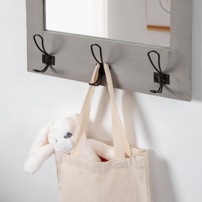 Top 10 π₯° Kate & Laurel All Things Decor 18" x 28" Cates Functional Wall Mirror Gray - Kate & Laurel All Things Decor π - Image 6