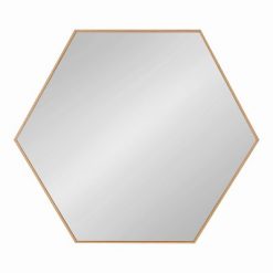 Flash Sale ⌛ Kate & Laurel All Things Decor 30" x 30" Rhodes Hexagon Wall Mirror Natural - Kate & Laurel All Things Decor 🥰