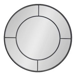 Cheap โ๏ธ Kate & Laurel All Things Decor 30" Kaveena Round Wall Mirror Black - Kate & Laurel All Things Decor ๐