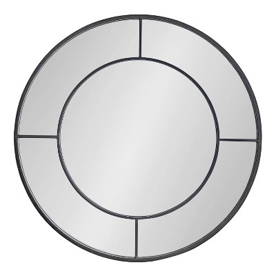 Cheap βοΈ Kate & Laurel All Things Decor 30" Kaveena Round Wall Mirror Black - Kate & Laurel All Things Decor π