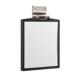 Promo ๐ Doppio Double Sided Fog Resistant Magnifying Shatter Proof Shower Mirror Black/Stainless Steel - Better Living Products โ๏ธ