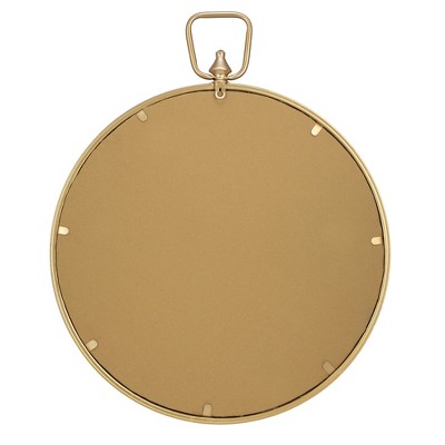 Outlet 🌟 22" Wall Mirror with Decorative Handle Gold - Patton Wall Decor ❤️