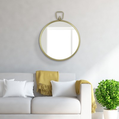 Outlet 🌟 22" Wall Mirror with Decorative Handle Gold - Patton Wall Decor ❤️ - Image 4