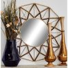 Buy 🛒 Olivia & May 34" Modern Iron Geometric Star Wall Mirror - Olivia & May 👍