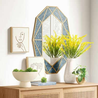 Best Sale 👏 Threshold Designed W/Studio McGee Cast Oval Decorative Wall Mirror Gold - Threshold™ designed with Studio McGee 🥰