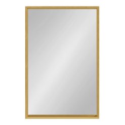 Buy 😉 Kate & Laurel All Things Decor 24" x 36" Travis Framed Decorative Wall Mirror Gold - Kate & Laurel All Things Decor 🥰