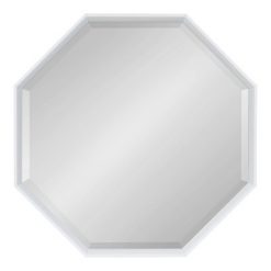 Cheap โ๏ธ Kate & Laurel All Things Decor 31.5" x 31.5" Calder Octagon Wall Mirror White - Kate & Laurel All Things Decor ๐