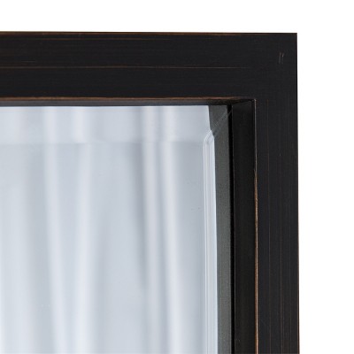 Promo ✔️ Kate & Laurel All Things Decor 17" x 42" Stryker Windowpane Framed 8-Pane Wall Mirror Bronze - Kate and Laurel 🔥 - Image 3