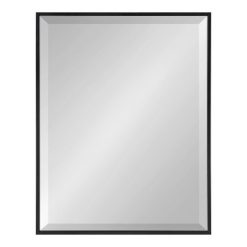 Discount ๐ Kate & Laurel All Things Decor 18.7" x 24.7" Rhodes Rectangle Wall Mirror Black - Kate & Laurel All Things Decor ๐