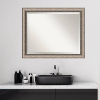 Best Sale 🛒 Lyla Ornate Framed Bathroom Vanity Wall Mirror Silver - Amanti Art 🔔 - Image 7
