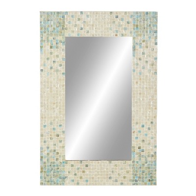 Coupon π₯ Olivia & May Coastal Mother of Pearl Decorative Wall Mirror Cream - Olivia & May π - Image 6