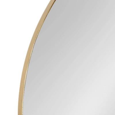 Hot Sale π₯° Kate & Laurel All Things Decor 22" Rollo Round Wall Mirror Gold - Kate & Laurel All Things Decor π₯° - Image 2