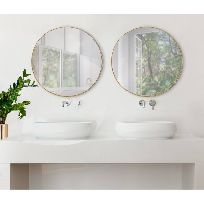 Hot Sale π₯° Kate & Laurel All Things Decor 22" Rollo Round Wall Mirror Gold - Kate & Laurel All Things Decor π₯° - Image 5