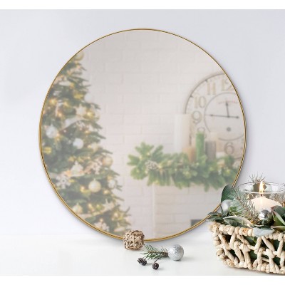 Hot Sale π₯° Kate & Laurel All Things Decor 22" Rollo Round Wall Mirror Gold - Kate & Laurel All Things Decor π₯° - Image 6